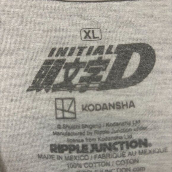 Initial D Takumi Fujiwaras Car Street Racer Anime T-Shirt XL - Picture 4 of 4